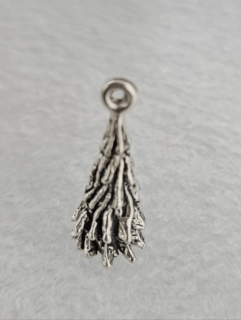 Sterling Silver TREE charm pendant NEW Vintage Christmas handcrafted XMAS